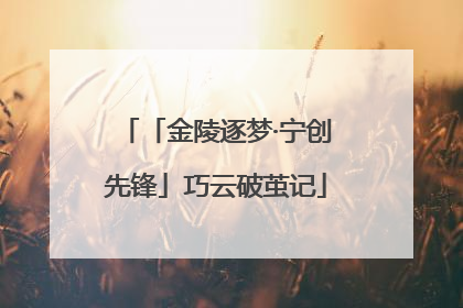 「金陵逐梦·宁创先锋」巧云破茧记