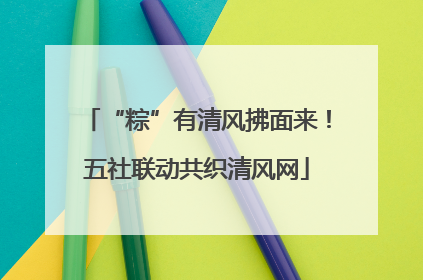 “粽”有清风拂面来！五社联动共织清风网