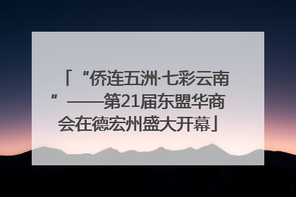 “侨连五洲·七彩云南”——第21届东盟华商会在德宏州盛大开幕