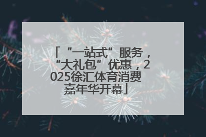 “一站式”服务，“大礼包”优惠，2025徐汇体育消费嘉年华开幕
