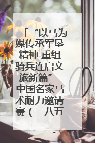 “以马为媒传承军垦精神 重组骑兵连启文旅新篇” 中国名家马术耐力邀请赛（一八五团站）暨重启骑兵连活动正式启动