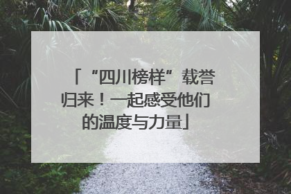 “四川榜样”载誉归来！一起感受他们的温度与力量