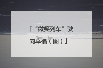 “微笑列车”驶向幸福（图）