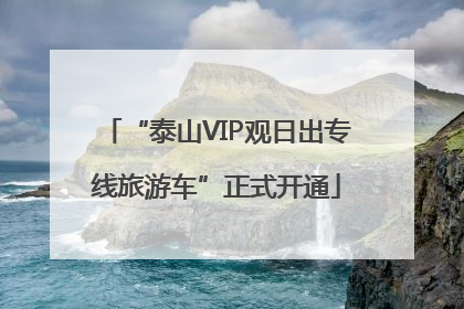 “泰山VIP观日出专线旅游车”正式开通