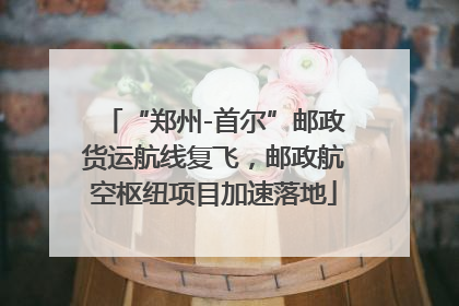 “郑州-首尔”邮政货运航线复飞，邮政航空枢纽项目加速落地