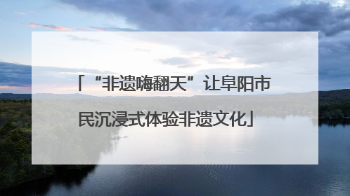 “非遗嗨翻天”让阜阳市民沉浸式体验非遗文化