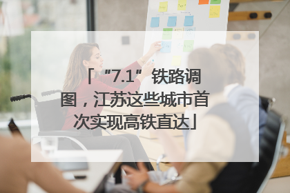 “7.1”铁路调图，江苏这些城市首次实现高铁直达