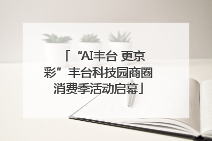 “AI丰台 更京彩”丰台科技园商圈消费季活动启幕
