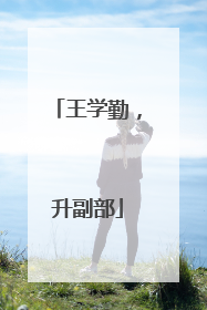 王学勤，升副部