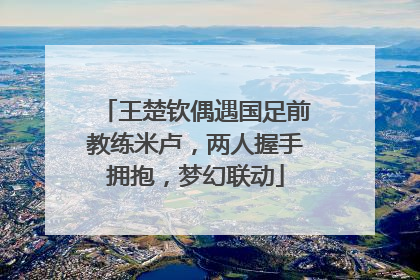 王楚钦偶遇国足前教练米卢，两人握手拥抱，梦幻联动