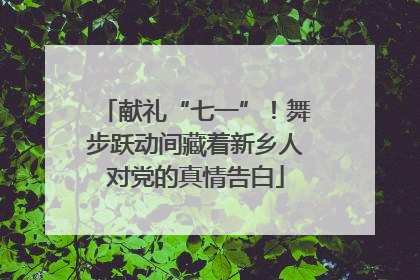 献礼“七一”！舞步跃动间藏着新乡人对党的真情告白