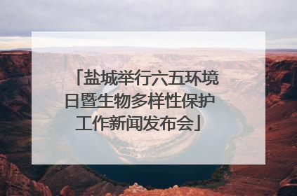 盐城举行六五环境日暨生物多样性保护工作新闻发布会