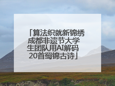 算法织就新锦绣 成都非遗节大学生团队用AI解码20首蜀锦古诗