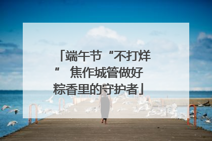 端午节“不打烊” 焦作城管做好粽香里的守护者