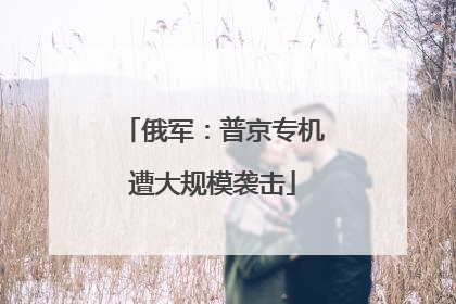 俄军：普京专机遭大规模袭击