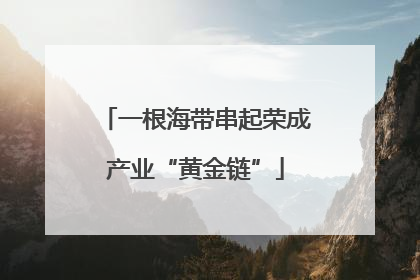一根海带串起荣成产业“黄金链”