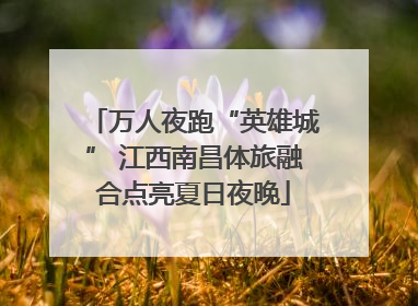 万人夜跑“英雄城” 江西南昌体旅融合点亮夏日夜晚