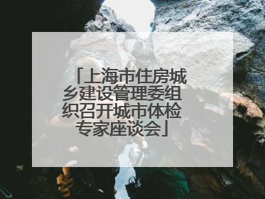 上海市住房城乡建设管理委组织召开城市体检专家座谈会