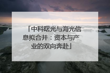 中科曙光与海光信息拟合并：资本与产业的双向奔赴