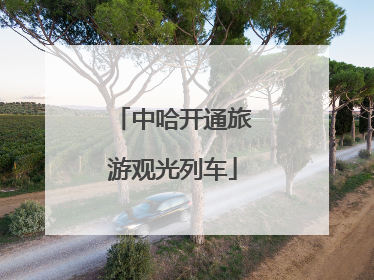中哈开通旅游观光列车
