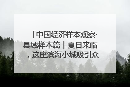 中国经济样本观察·县域样本篇｜夏日来临，这座滨海小城吸引众多年轻人打卡……