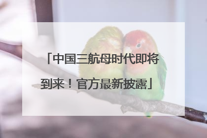 中国三航母时代即将到来！官方最新披露