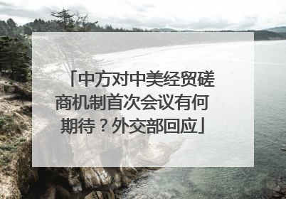 中方对中美经贸磋商机制首次会议有何期待？外交部回应