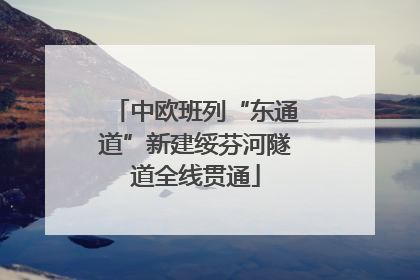 中欧班列“东通道”新建绥芬河隧道全线贯通