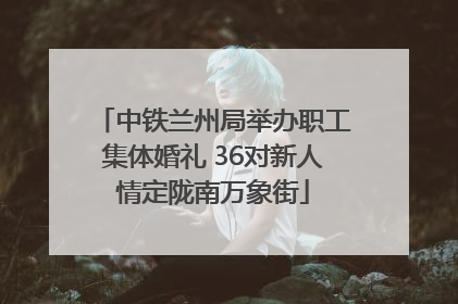 中铁兰州局举办职工集体婚礼 36对新人情定陇南万象街