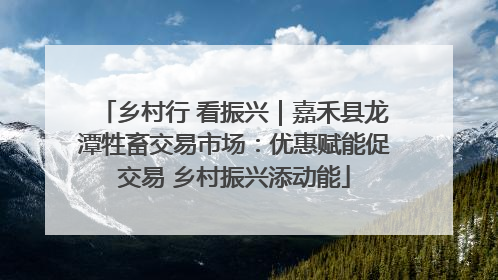 乡村行 看振兴｜嘉禾县龙潭牲畜交易市场：优惠赋能促交易 乡村振兴添动能