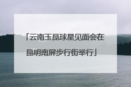 云南玉昆球星见面会在昆明南屏步行街举行
