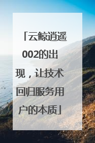 云鲸逍遥002的出现，让技术回归服务用户的本质