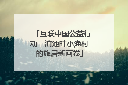 互联中国公益行动｜滇池畔小渔村的旅居新画卷