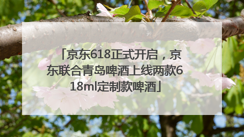 京东618正式开启，京东联合青岛啤酒上线两款618ml定制款啤酒