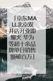 京东MALL北京双井店开业即爆火 华为等超十余品牌单日销售额破百万