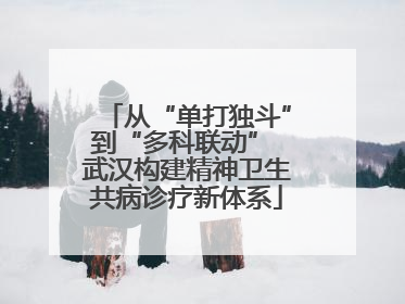 从“单打独斗”到“多科联动” 武汉构建精神卫生共病诊疗新体系