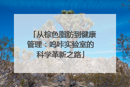 从棕色脂肪到健康管理：呜咔实验室的科学革新之路