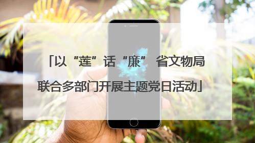 以“莲”话“廉” 省文物局联合多部门开展主题党日活动