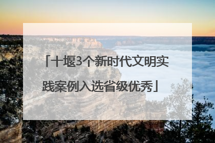 十堰3个新时代文明实践案例入选省级优秀
