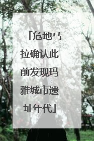 危地马拉确认此前发现玛雅城市遗址年代