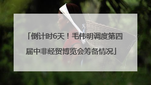 倒计时6天！毛伟明调度第四届中非经贸博览会筹备情况