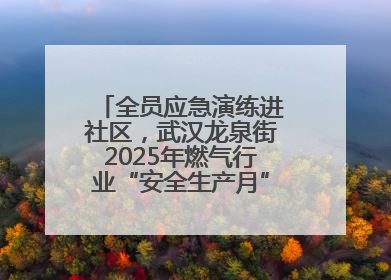 全员应急演练进社区，武汉龙泉街2025年燃气行业“安全生产月”宣传活动举行