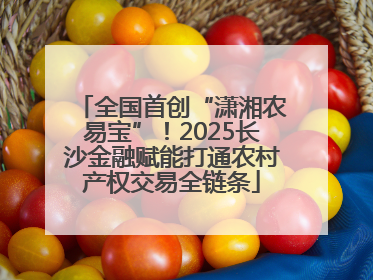 全国首创“潇湘农易宝”！2025长沙金融赋能打通农村产权交易全链条