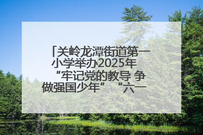 关岭龙潭街道第一小学举办2025年“牢记党的教导 争做强国少年”“六一”文艺汇演活动