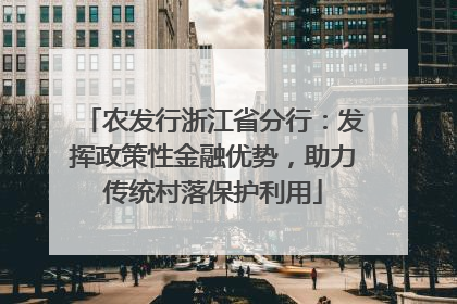 农发行浙江省分行：发挥政策性金融优势，助力传统村落保护利用
