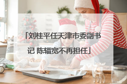 刘桂平任天津市委副书记 陈辐宽不再担任