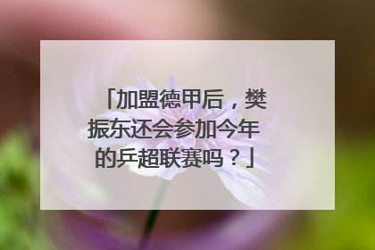 加盟德甲后，樊振东还会参加今年的乒超联赛吗？