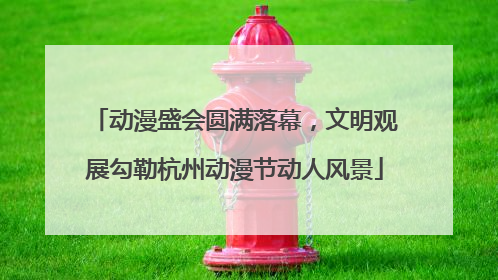 动漫盛会圆满落幕，文明观展勾勒杭州动漫节动人风景