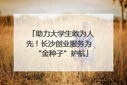 助力大学生敢为人先！长沙创业服务为“金种子”护航