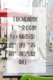 区域观察丨“全民参与+城市荣誉”的“苏超”能否复制